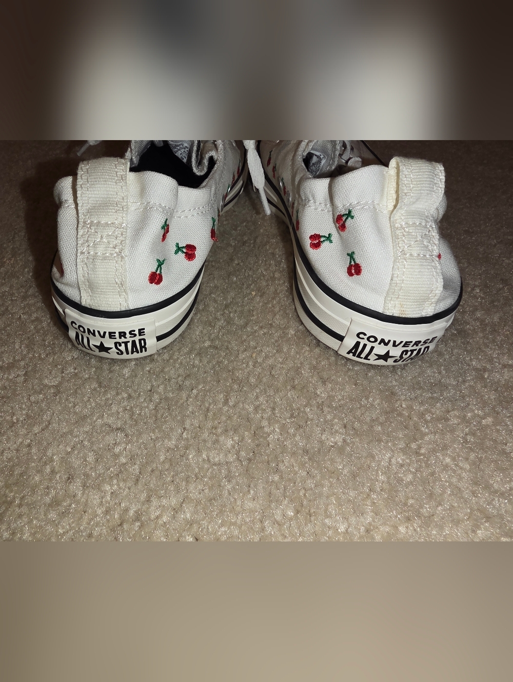 Converse Chuck Taylor All Star Shoreline Cherry Slip-on Flat Shoes 8 - Picture 6 of 7